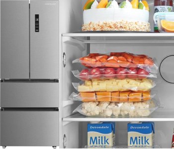 Cookology-CFDF391IX-70cm-Freestanding-French-Doors-Fridge-Freezer
