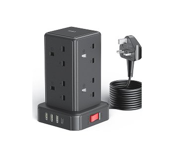 Kemelo_Tower_Extension_Lead_with_8_Way_Multi_Plug_4_USB_Ports