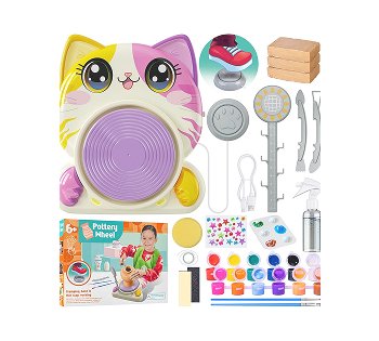 Roaxkois_Pottery_Wheel_for_Kids_DIY_Arts_Crafts_Painting_Kit